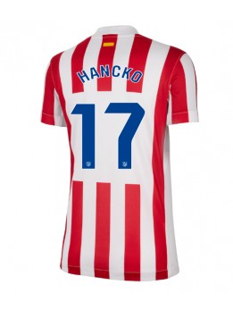 Billige Atletico Madrid David Hancko #17 Hjemmedrakt Dame 2025-26 Kortermet